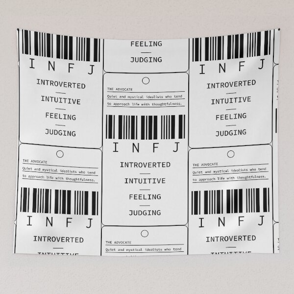 Item preview, INFJ - The Advocate - Introverted Intuitive Feeling designed and sold by Millusti.