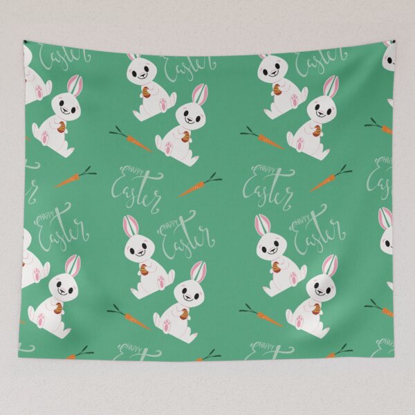 Item preview, Bunny Delight - Whimsical Easter Vector Pattern designed and sold by ysa-pattern.