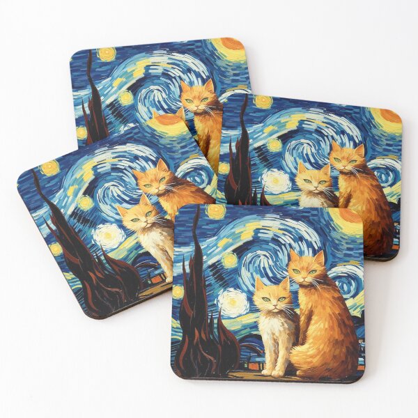 Item preview, Van Gogh cat designed and sold by Cat loco.