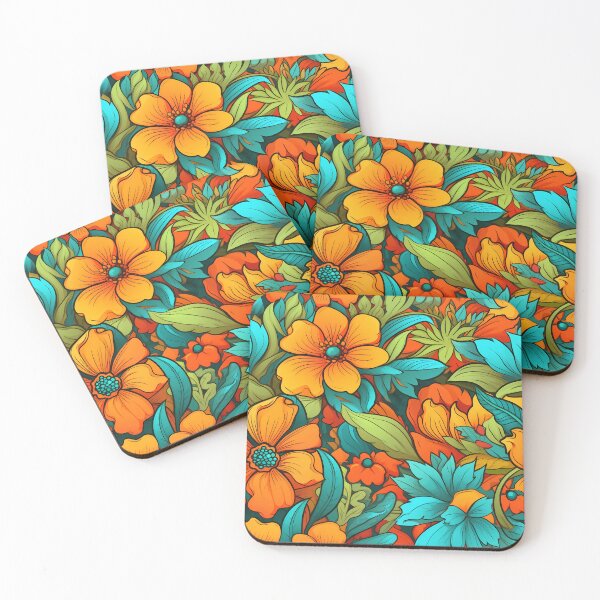 Item preview, Flower pattern with a summer tropical vibe designed and sold by Nosy is Everything.