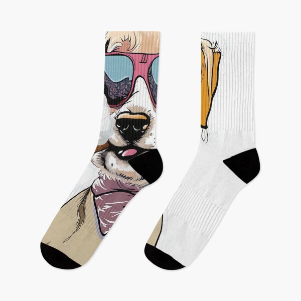 Item preview, dog wearing sunglasses and smoking cigar  designed and sold by DeluxBee.