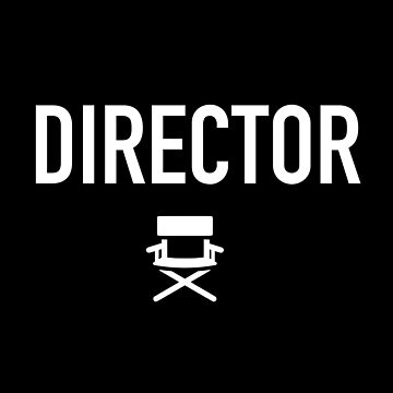Artwork thumbnail, Director - Film Crew Chair Shirt For Cinema Movie Lovers / Film Buffs by JukeLox