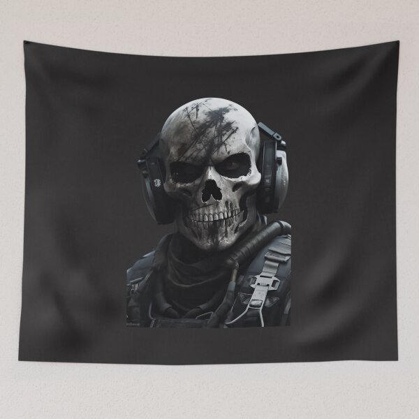 Item preview, Military Skull Ghost designed and sold by teemix.