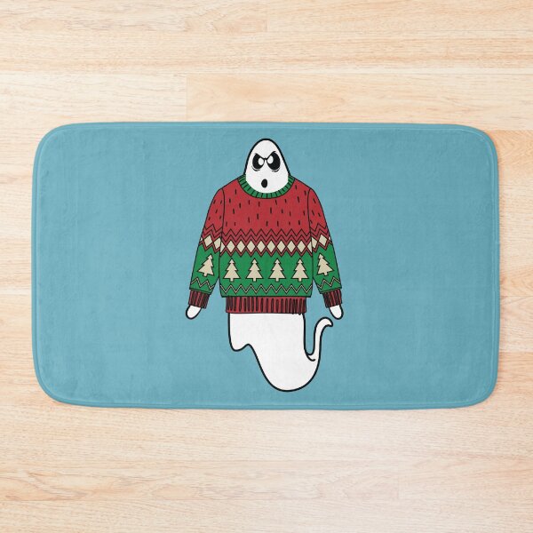 Item preview, Ghost wearing Christmas sweater  designed and sold by Donutlovers.
