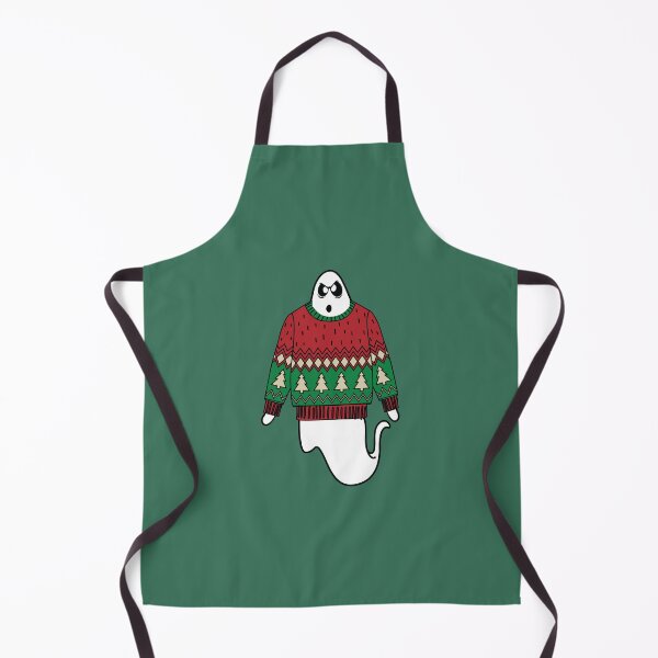 Item preview, Ghost wearing Christmas sweater  designed and sold by Donutlovers.