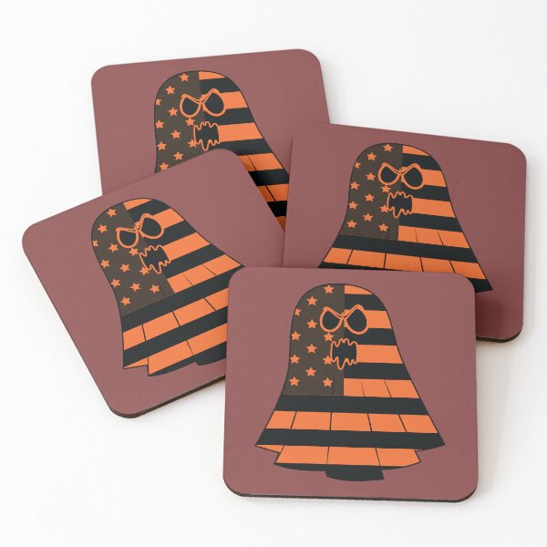 Artikelvorschau, Ghost wearing Orange American flag entworfen und verkauft von Donutlovers.
