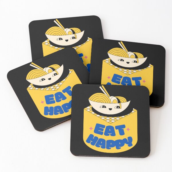 Item preview, Ramen Variant Eat Happy Not Healthy Text Design  designed and sold by Harsh  Katariya.