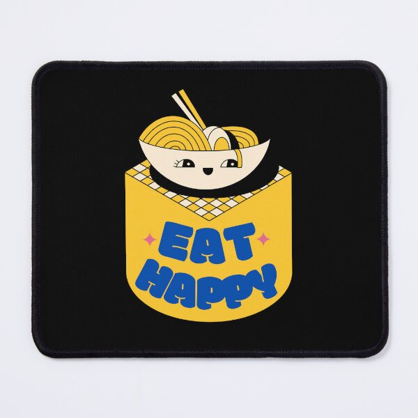 Item preview, Ramen Variant Eat Happy Not Healthy Text Design designed and sold by Harsh Katariya.