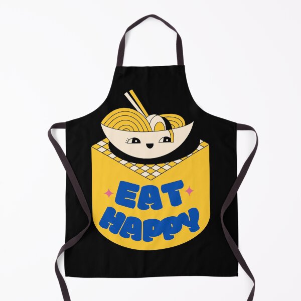 Item preview, Ramen Variant Eat Happy Not Healthy Text Design designed and sold by Harsh Katariya.