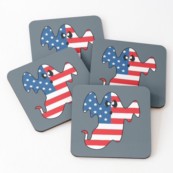 Item preview, American flag ghost  designed and sold by Donutlovers.