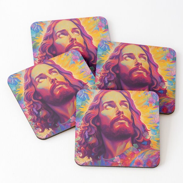 Item preview, Vibrant Floral Jesus Artwork designed and sold by Benartstudio.