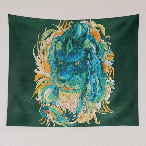 Item preview, Green lion designed and sold by sinegkina.