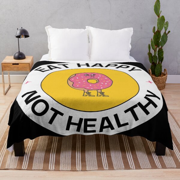 Item preview, Donut Variant Eat Happy Not Healthy Text Design 2 designed and sold by Harsh Katariya.