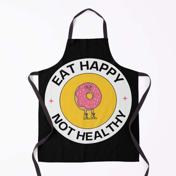 Item preview, Donut Variant Eat Happy Not Healthy Text Design 2 designed and sold by Harsh Katariya.