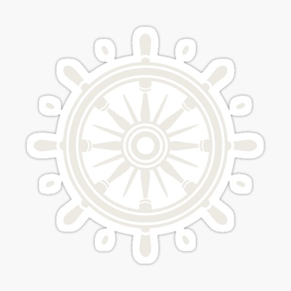 Item preview, Simple ship wheel clipart ~ Ship helm ~ Boat wheel ~ White on black designed and sold by oceanys.