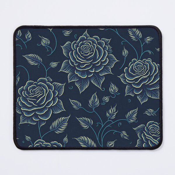 Item preview, Blue and Yellow Color Roses Pattern designed and sold by DesignCentrum.