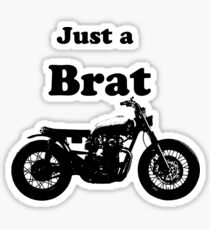 Brat Motorcycle Stickers Redbubble