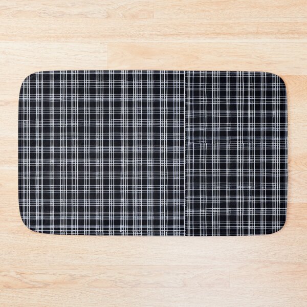 Item preview, Black and White Plaid Patterned Print, Black and White Striped and Checkered Pattern, Plaidify designed and sold by TGAL2.