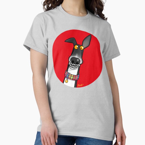 Vista previa del artículo con la obra «Teefs rojo», diseñado y vendido por RichSkipworth.