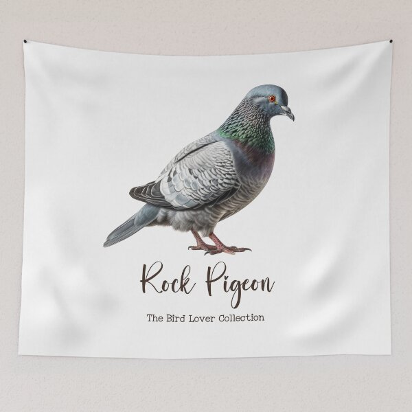 Aperçu de l'œuvre Pigeon biset - La collection des amoureux des oiseaux créée et vendue par GoodOldVintage.