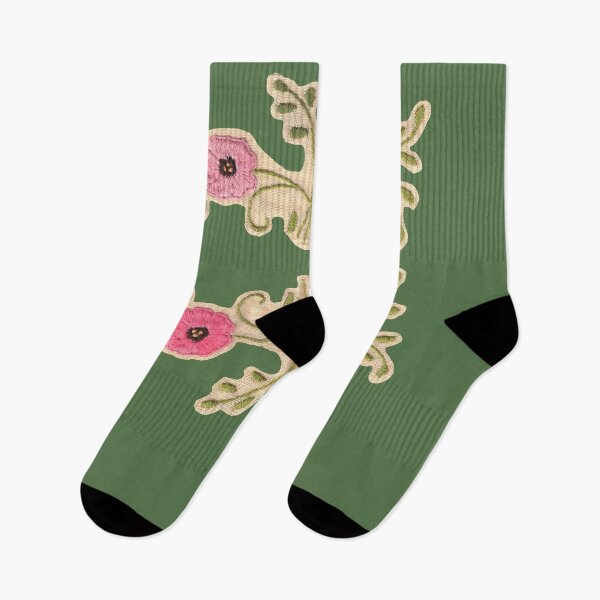 Item preview, Embroidered flowers B green designed and sold by Julianum.