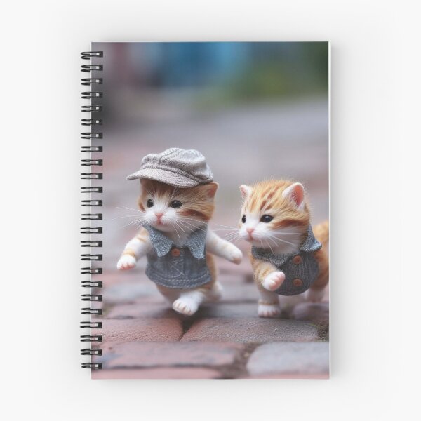 Item preview, Two little kittens in a hat walking in the garden. Selective focus. designed and sold by aiphotosart.