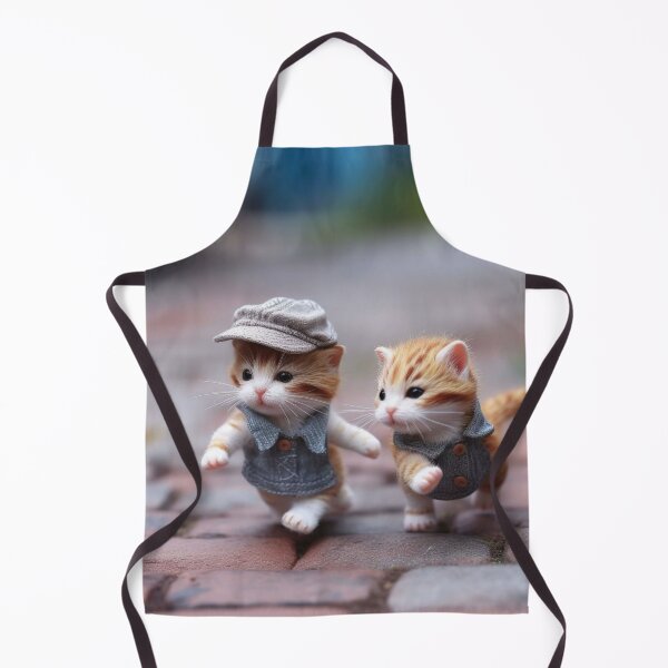 Item preview, Two little kittens in a hat walking in the garden. Selective focus. designed and sold by aiphotosart.