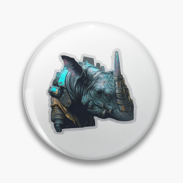 Item preview, Cyberpunk Javan Rhinos sticker designed and sold by spoo-art.