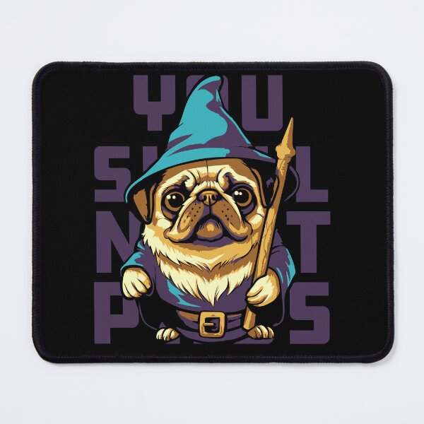 Item preview, You Shall Not Pass Pug designed and sold by BrilliantTShop.