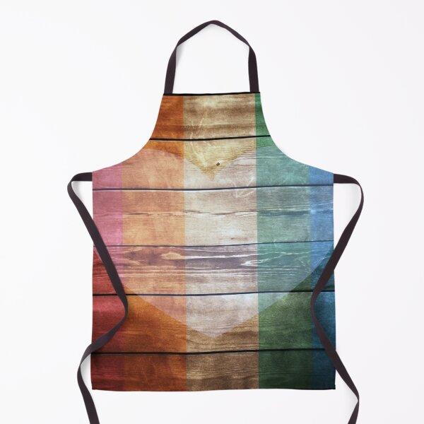 Item preview, Gay Pride Rustic Wood Design - Vintage Rainbow Heart on Rustic Texture in Contrasting Colors designed and sold by stateofhuman.