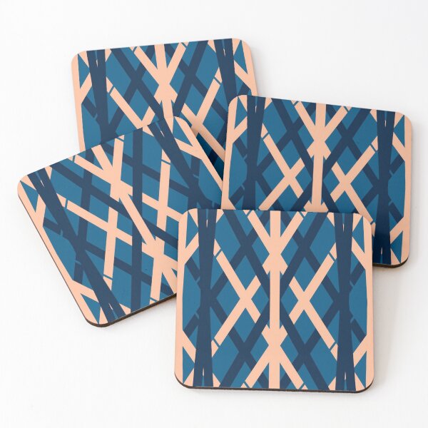 Item preview, geometric blue beige  designed and sold by AdusunChild.