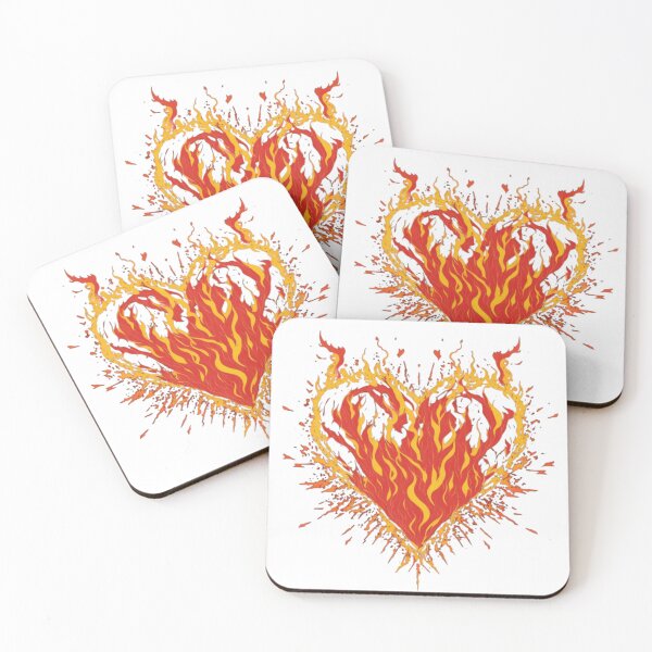 Item preview, The heart with a fire designed and sold by Fusion  Art.