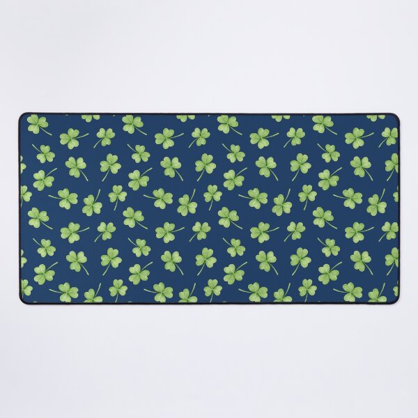 Item preview, Irish Shamrock ditsy pattern on night sky navy background designed and sold by HazelFisher.