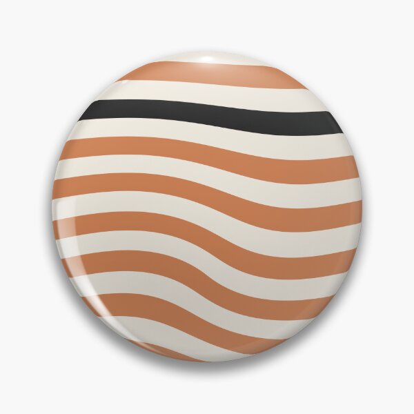 Item preview, Bauhaus Warped Lines Pattern Orange Grey designed and sold by ahumbleconcept.