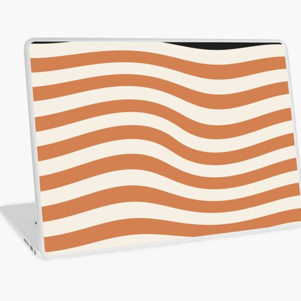 Item preview, Bauhaus Warped Lines Pattern Orange Grey designed and sold by ahumbleconcept.