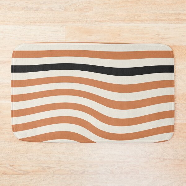 Item preview, Bauhaus Warped Lines Pattern Orange Grey designed and sold by ahumbleconcept.