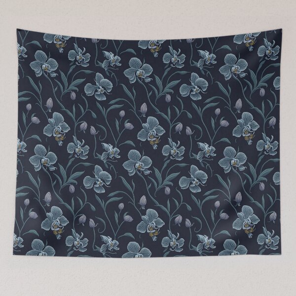 Item preview, Blue and Yellow Color Flowers Pattern designed and sold by DesignCentrum.