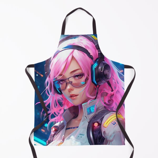 Item preview, Futuristic Cyborg Beauty: A Masterpiece of Anime Art designed and sold by CinEmmaDesign.
