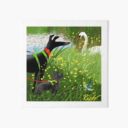 Aperçu de l'œuvre Le chien, le terrier et le cygne créée et vendue par RichSkipworth.