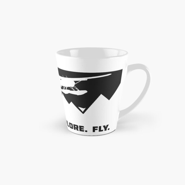 Explore. Fly. Beaver Floatplane Mountain Exploration Design Tall Mug