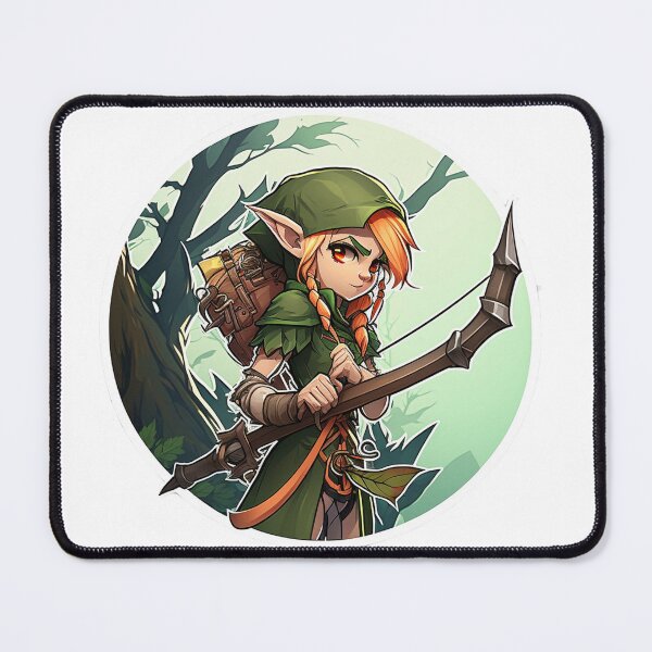 Item preview, Cartoon Elf Hunter designed and sold by Stickermagician.