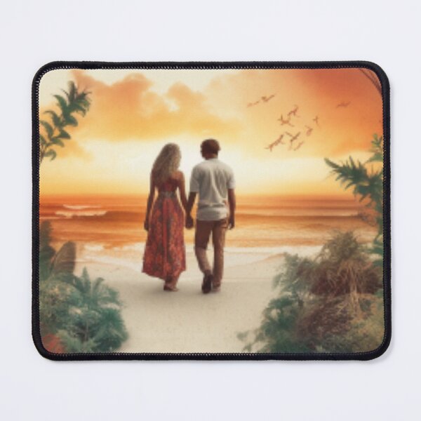 Item preview, Design of a couple walking in the sea designed and sold by Bouchey.