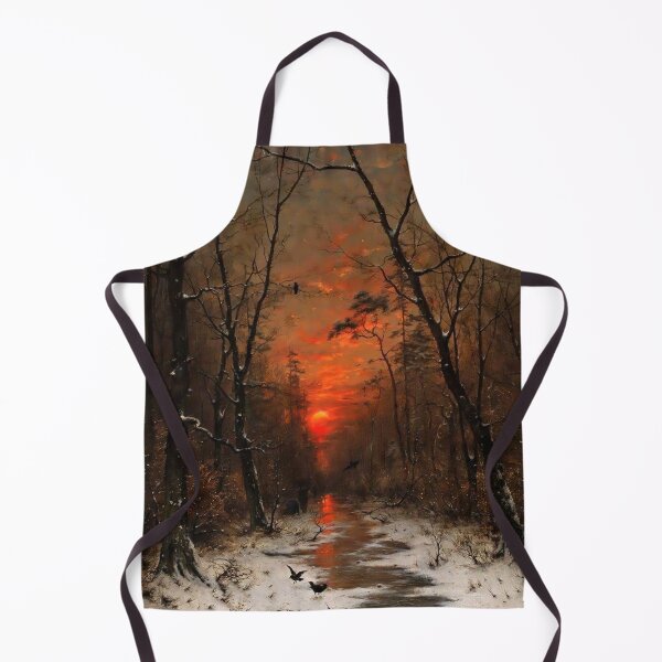 Item preview, Sunset over the Winter Forest (1887), by Heinrich Gogarten designed and sold by Gabriel S.