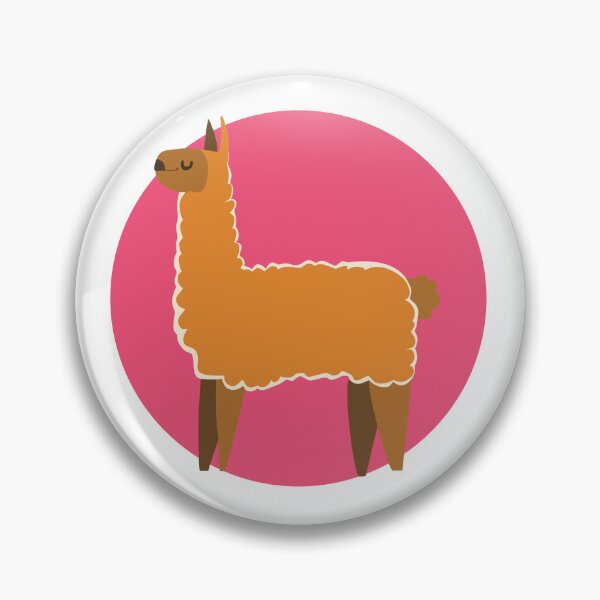 Item preview, Cute Mid Century Modern Alpacca - Pink Circle Background designed and sold by SorryFrog.