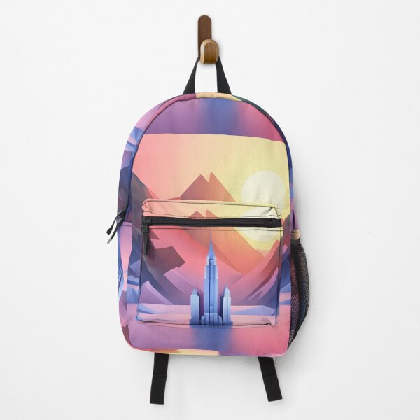 Item preview, Sunset Serenade: 1920s Skyscrapers on Frozen Waters designed and sold by Arc1.