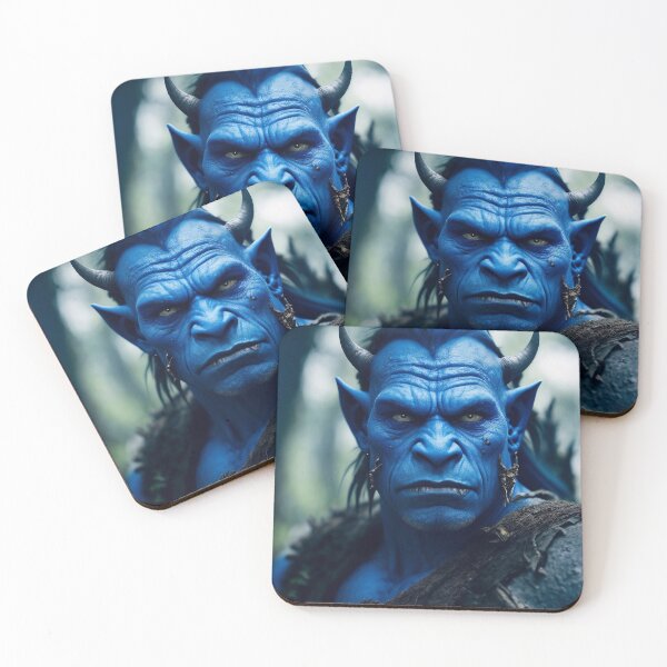 Item preview, FJP0014 - The Blue Orc In The Woods designed and sold by Futuriddle.