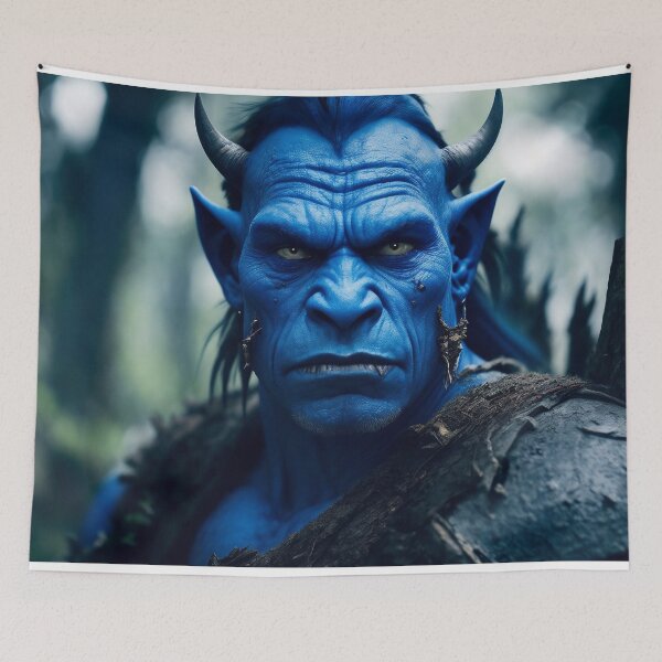Item preview, FJP0014 - The Blue Orc In The Woods designed and sold by Futuriddle.