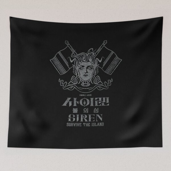 Item preview, Siren Survive The Island Grey ink designed and sold by HexOne.
