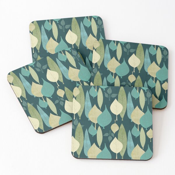 Item preview, Green & Teal Leaves designed and sold by DigThatPrint.