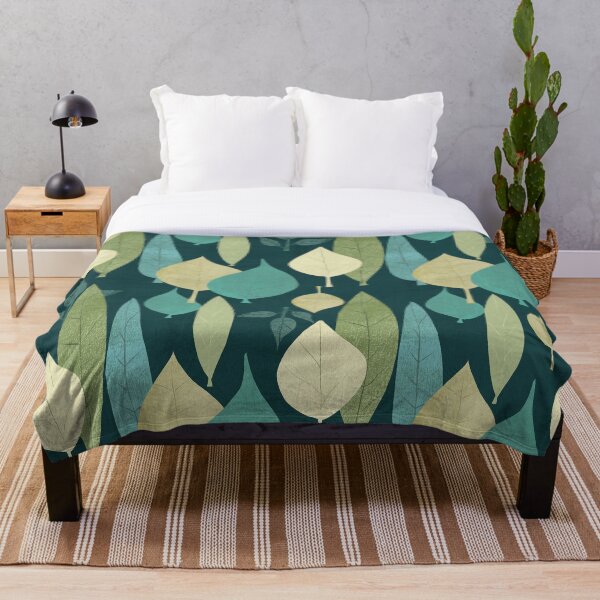 Item preview, Hojas verdes y verde azulado. designed and sold by DigThatPrint.